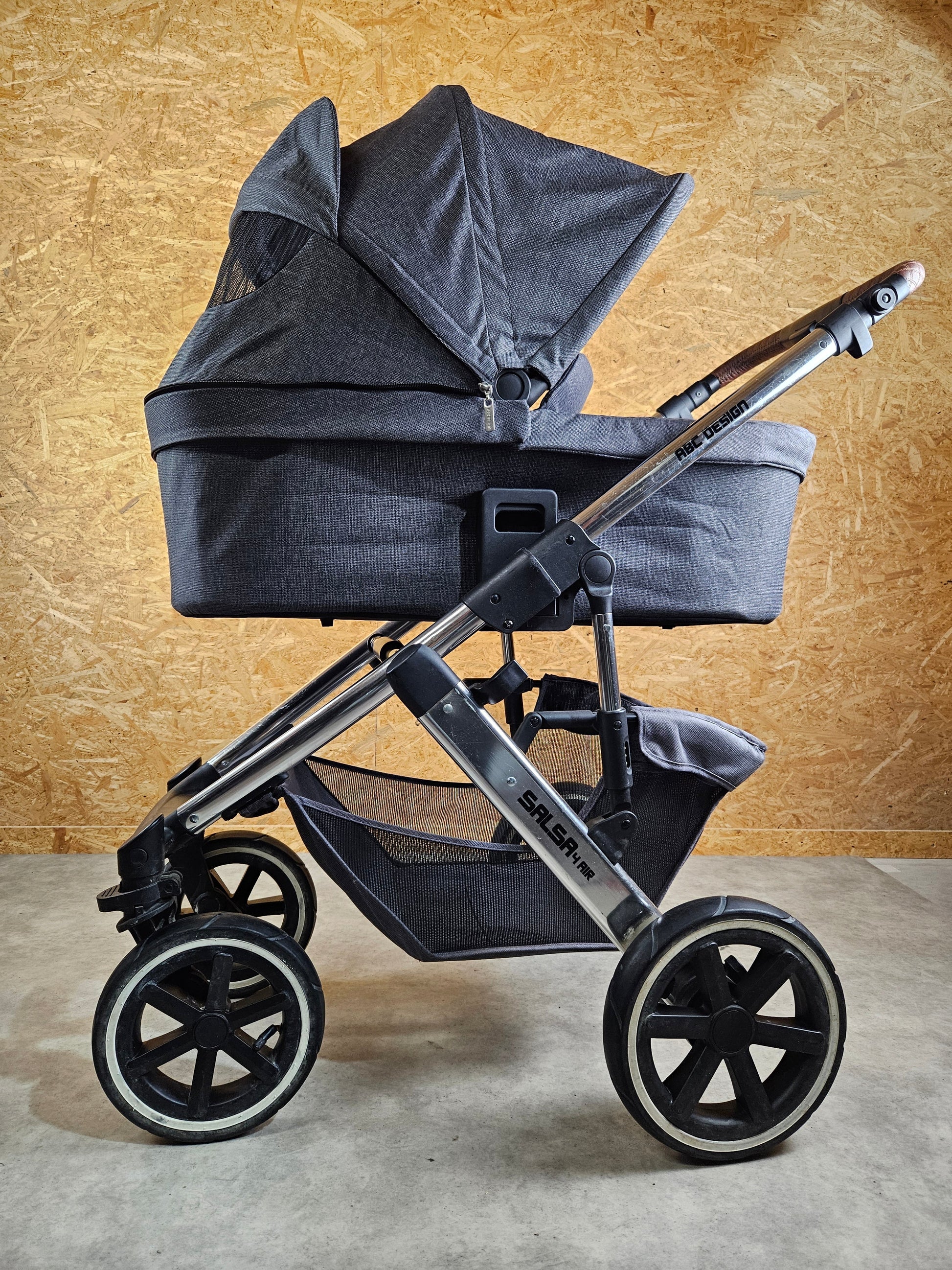 Abc Design - Salsa 4 Air Kombikinderwagen (sportsitz und Babywanne) - Asphalt in Gutem Zustand Kinderwagen 12