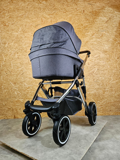 ABC Design - Salsa 4 Air Kombikinderwagen (Sportsitz und Babywanne) - Asphalt in sehr gutem Zustand