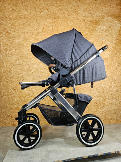 ABC Design - Salsa 4 Air Kombikinderwagen (Sportsitz und Babywanne) - Asphalt in sehr gutem Zustand