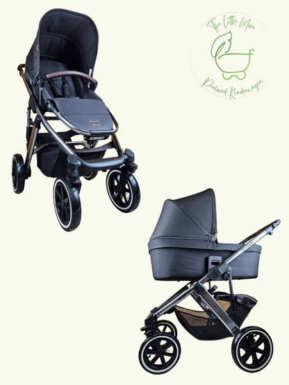 Abc Design - Salsa 4 Air Kombikinderwagen (sportsitz und Babywanne) Schwarz in sehr Gutem Zustand Kinderwagen 1