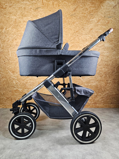 Abc Design - Salsa 4 Air Kombikinderwagen (sportsitz und Babywanne) Grau in Gutem Zustand Kinderwagen 14