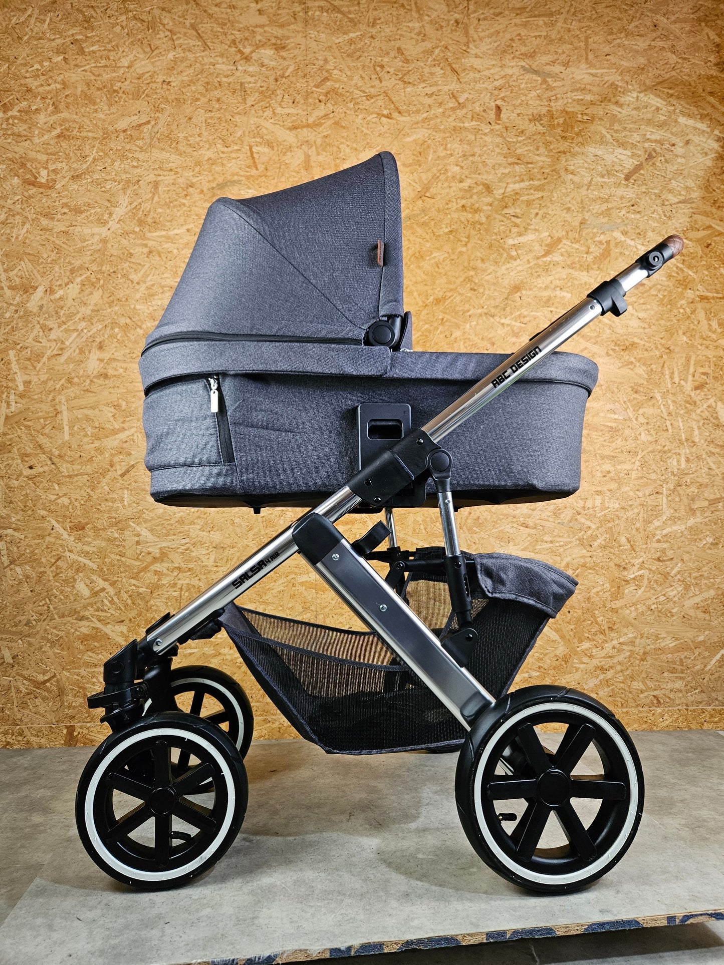 ABC Design - Salsa 4 Air Kombikinderwagen (Sportsitz und Babywanne) - Asphalt in sehr gutem Zustand