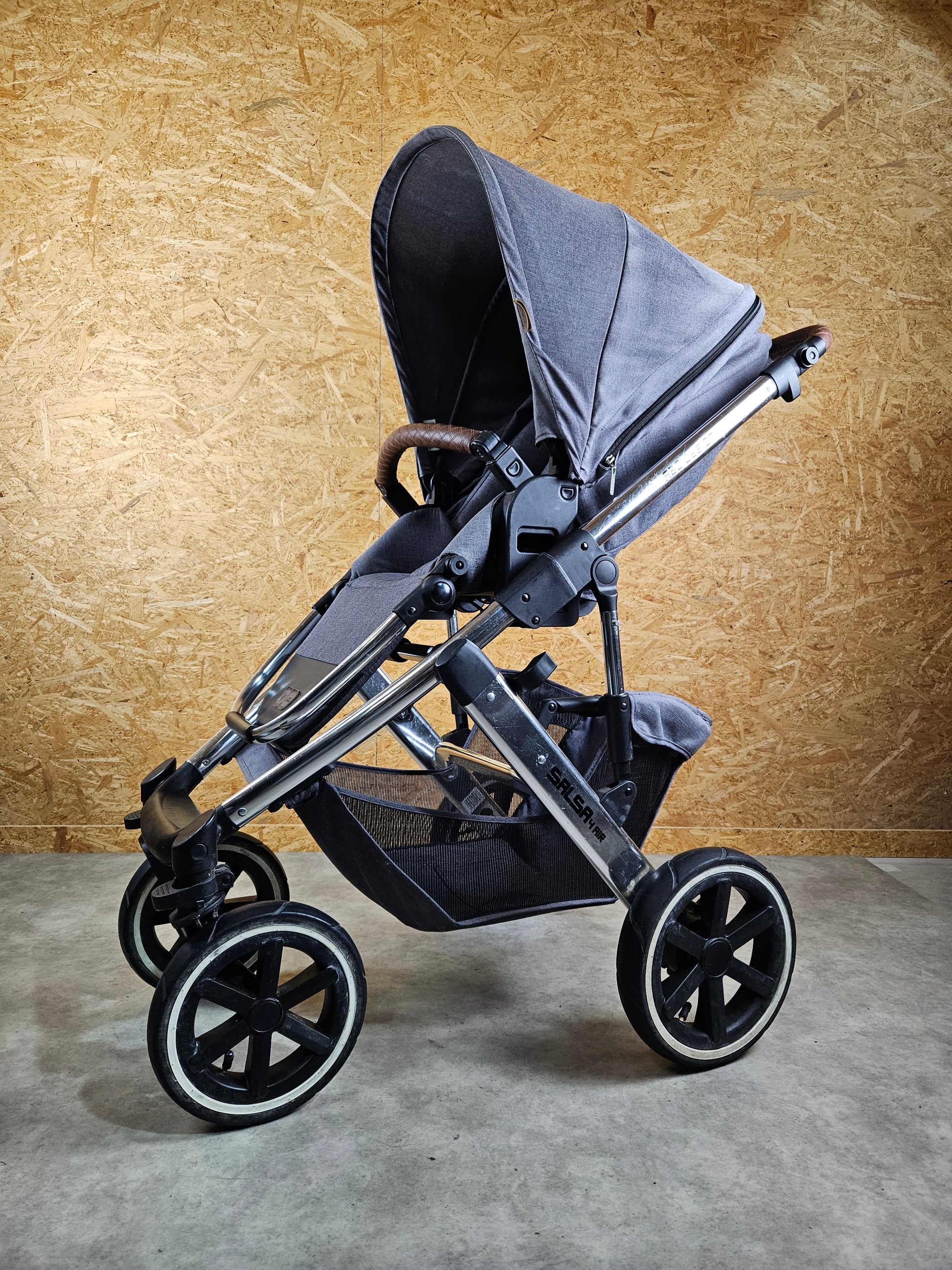 Abc Design - Salsa 4 Air Kombikinderwagen (sportsitz und Babywanne) - Asphalt in Gutem Zustand Kinderwagen