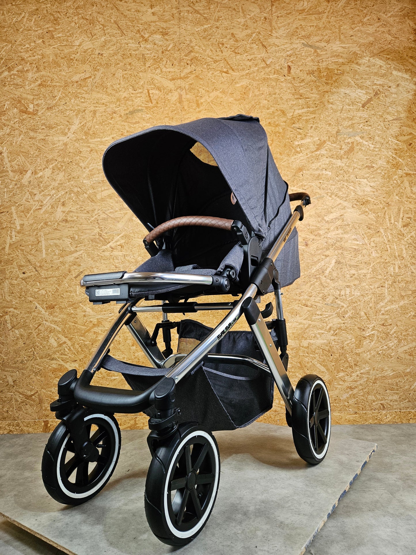 ABC Design - Salsa 4 Air Kombikinderwagen (Sportsitz und Babywanne) - Asphalt in sehr gutem Zustand