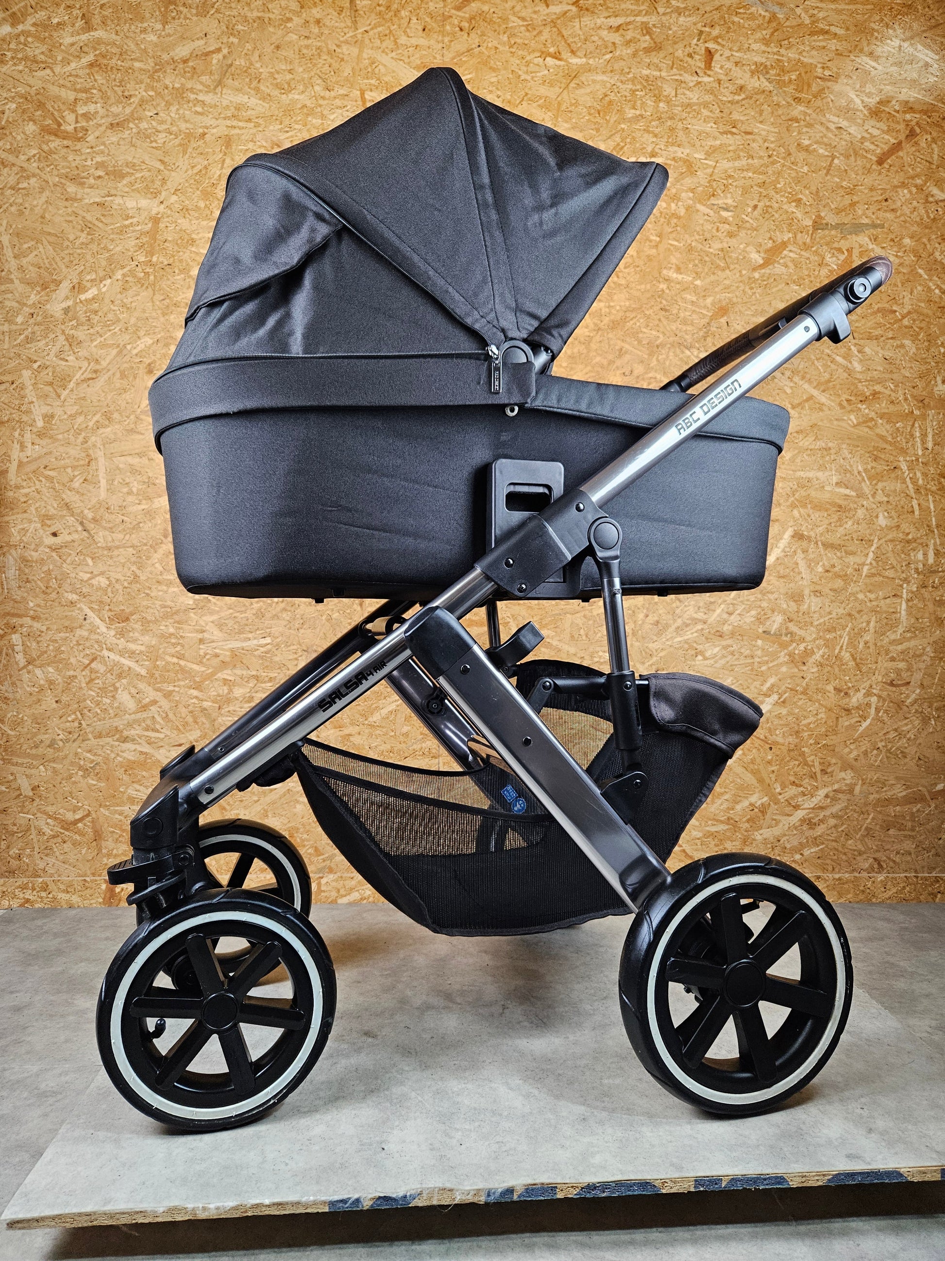 Abc Design - Salsa 4 Air Kombikinderwagen (sportsitz und Babywanne) Schwarz in sehr Gutem Zustand Kinderwagen 11