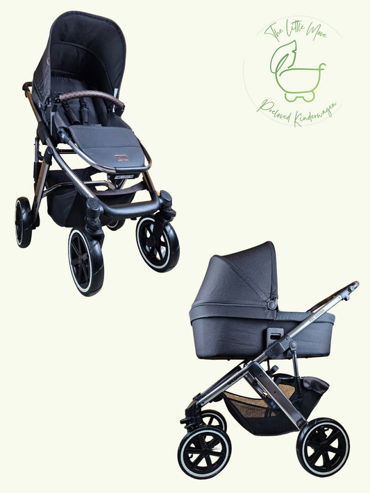 Abc Design - Salsa 4 Air Kombikinderwagen (sportsitz und Babywanne) Schwarz in sehr Gutem Zustand Kinderwagen 1