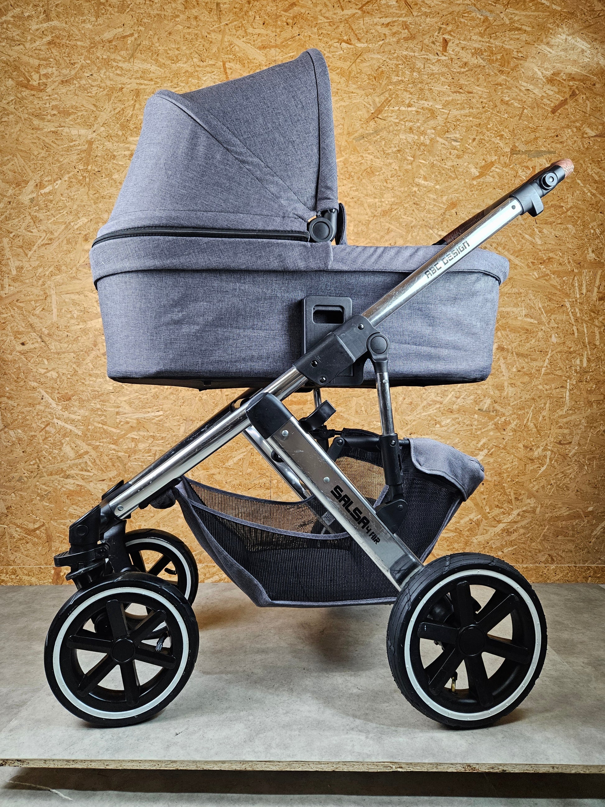 Abc Design - Salsa 4 Air Kombikinderwagen (sportsitz und Babywanne) - Asphalt in Gutem Zustand Kinderwagen 15