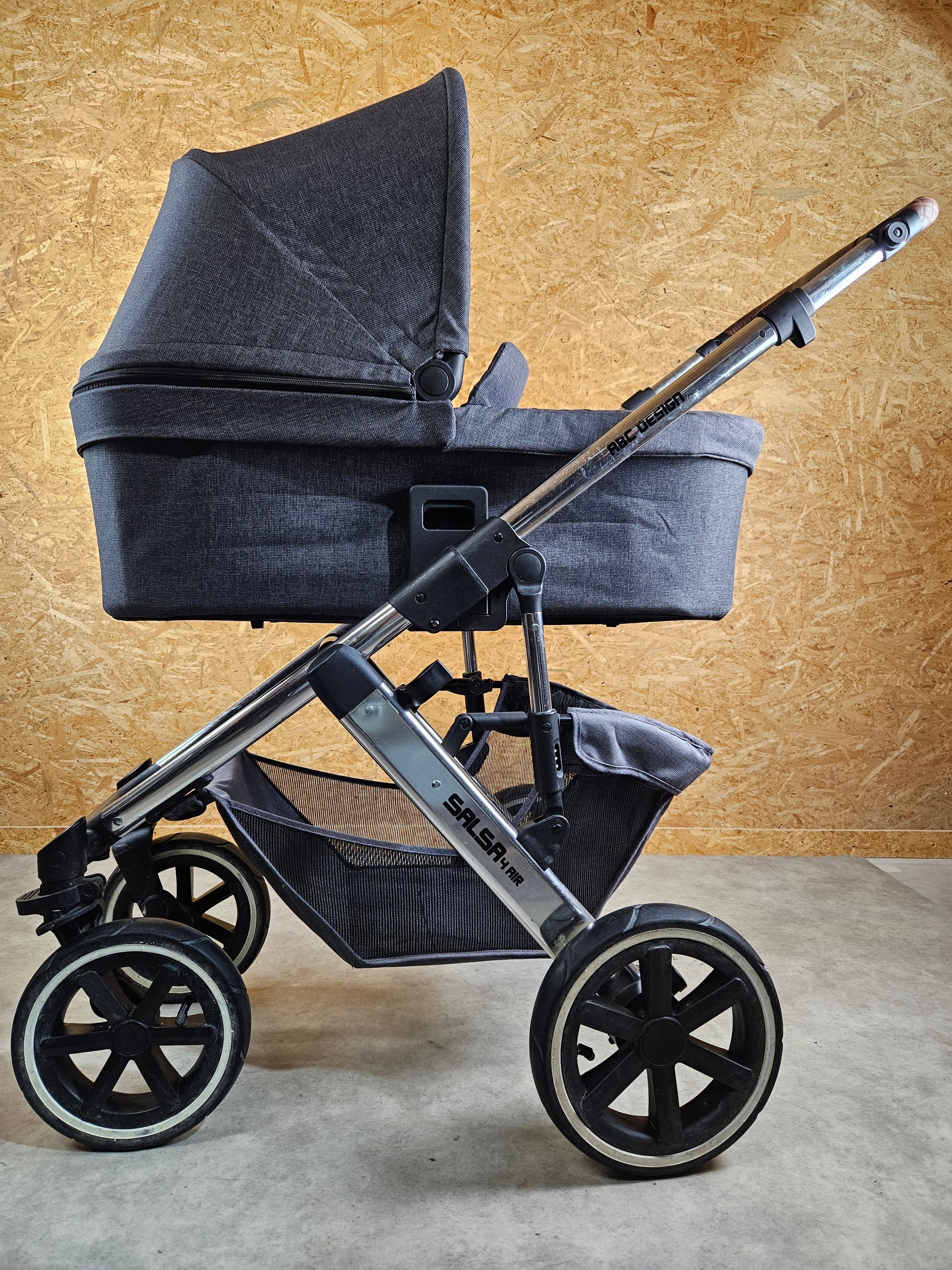 Abc Design - Salsa 4 Air Kombikinderwagen (sportsitz und Babywanne) - Asphalt in Gutem Zustand Kinderwagen 13