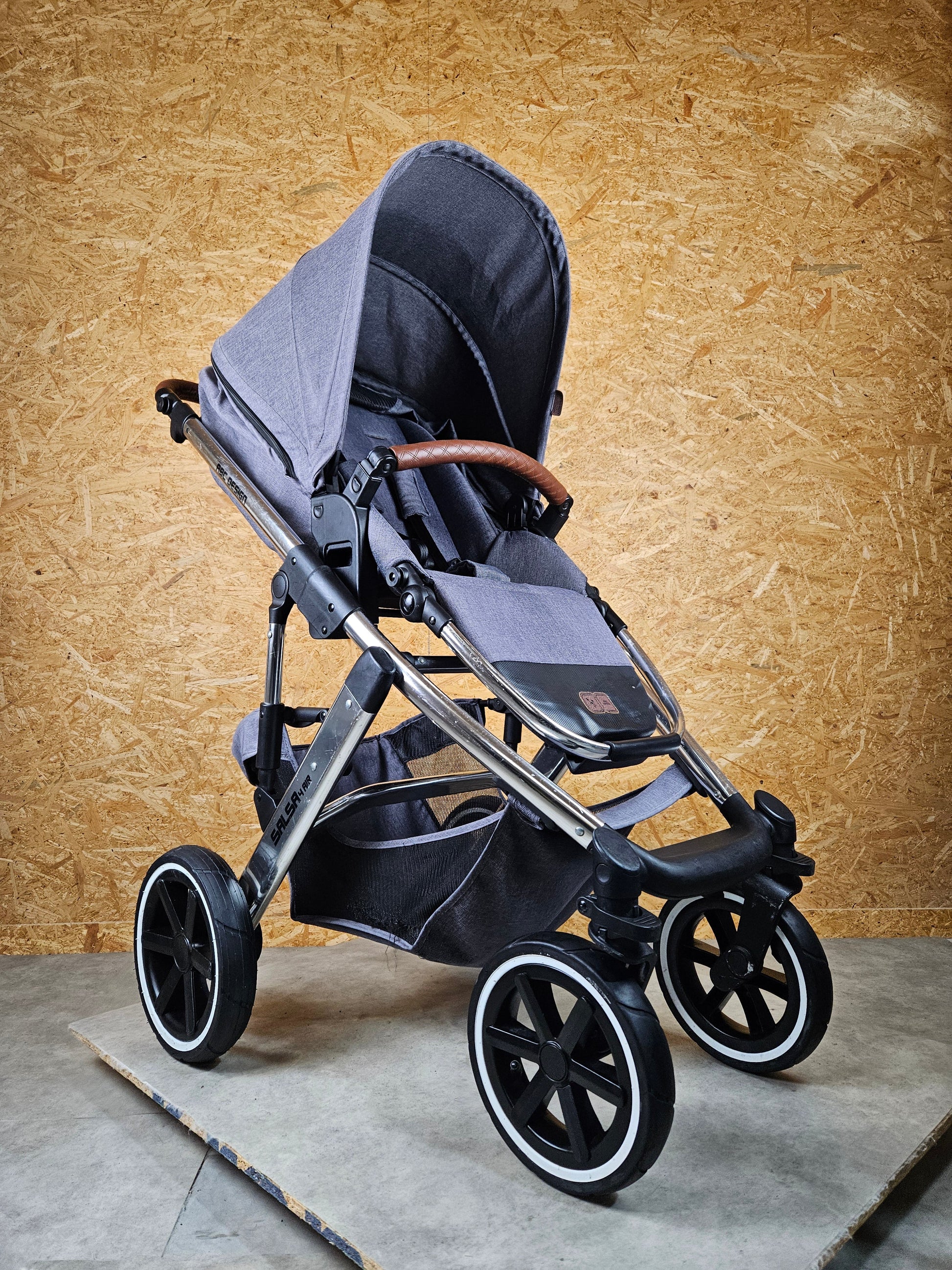 Abc Design - Salsa 4 Air Kombikinderwagen (sportsitz und Babywanne) - Asphalt in Gutem Zustand Kinderwagen 11