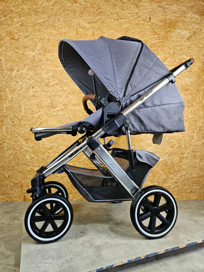 ABC Design - Salsa 4 Air Kombikinderwagen (Sportsitz und Babywanne) - Asphalt in gutem Zustand