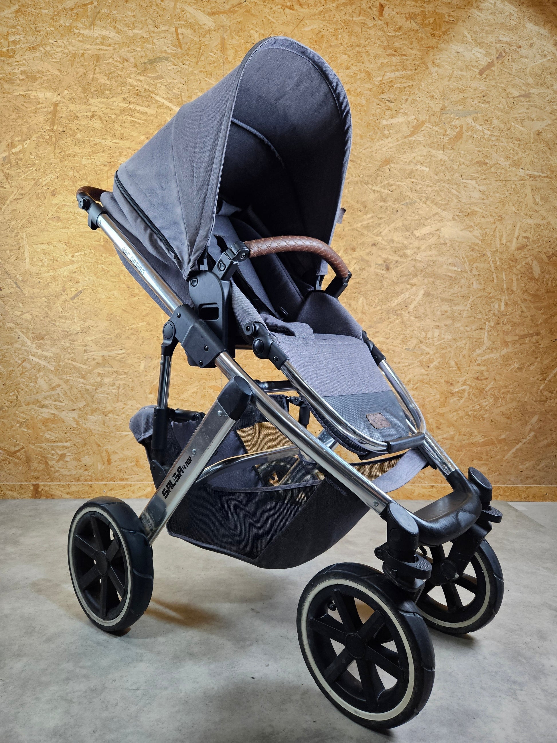 Abc Design - Salsa 4 Air Kombikinderwagen (sportsitz und Babywanne) - Asphalt in Gutem Zustand Kinderwagen 2