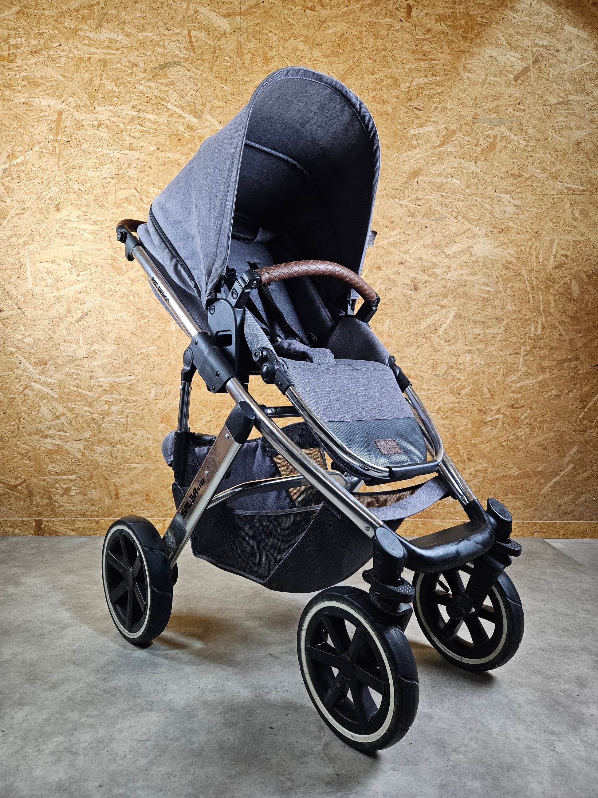 Abc Design - Salsa 4 Air Kombikinderwagen (sportsitz und Babywanne) - Asphalt in Gutem Zustand Kinderwagen 3