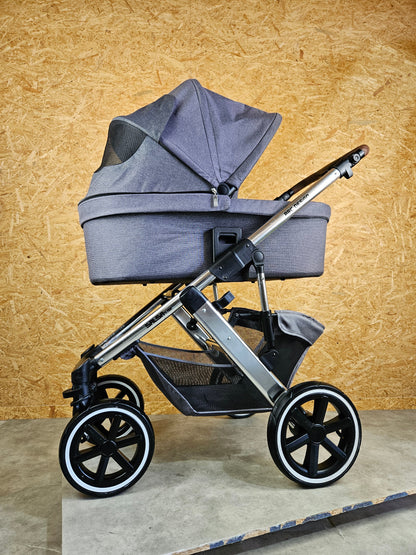 ABC Design - Salsa 4 Air Kombikinderwagen (Sportsitz und Babywanne) - Asphalt in gutem Zustand