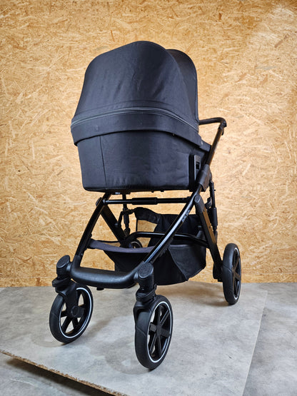 Abc Design - Salsa 4 Kombikinderwagen (sportsiz und Babywanne) Inkl. Fußsack Zubehör - Schwarz in Gutem Zustand