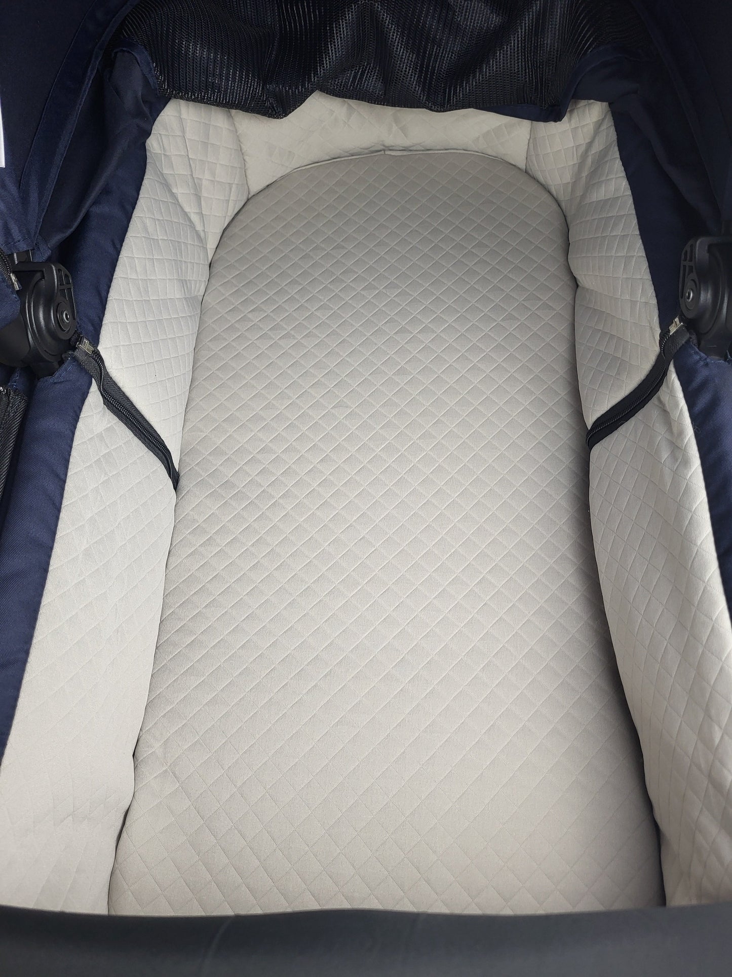 ABC-Design - Salsa 4 Kombikinderwagen (Sportsitz und Babywanne mit Fußsack und Wickeltasche) - Blau in gutem Zustand