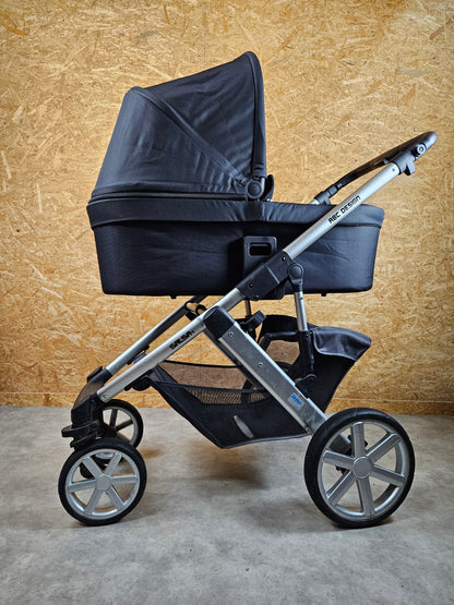 Abc Design - Salsa 4 Kombikinderwagen (sportsitz und Liegewanne)- Grau - in Gutem Zustand / Gut Kinderwagen 5
