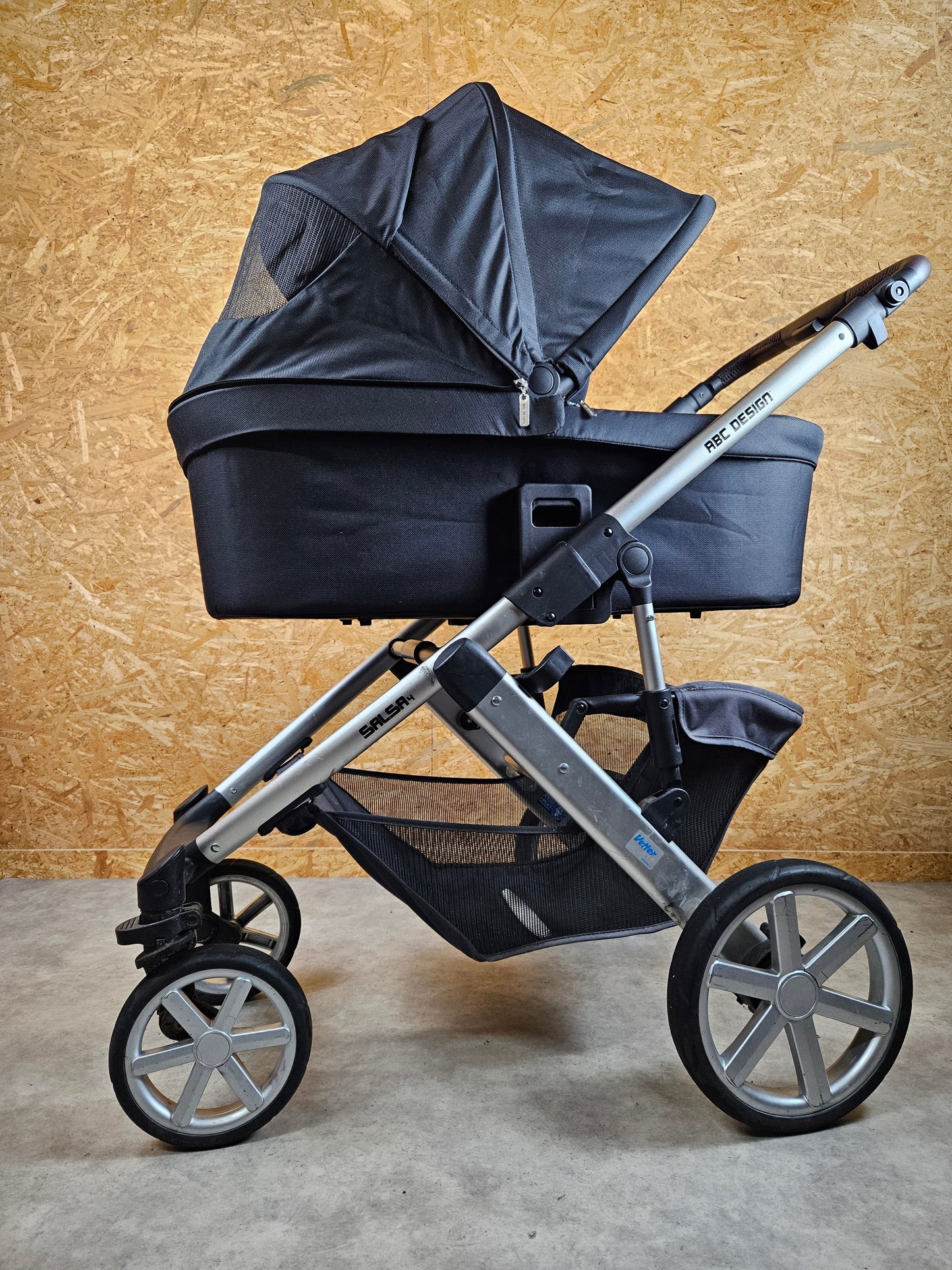 Abc Design - Salsa 4 Kombikinderwagen (sportsitz und Liegewanne)- Grau - in Gutem Zustand / Gut Kinderwagen 3