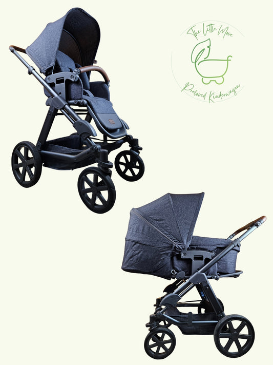 Abc Design - Turbo 4 Kombikinderwagen (sportsiz und Liegewanne) - Schwarz - in sehr Gutem Zustand / sehr Gut