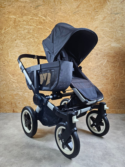 Bugaboo - Donkey 3 Duo (sportsitz und Liegewanne) Schwarz Inkl. Seitliche Gepäcktasche in Gutem Zustand Kinderwagen