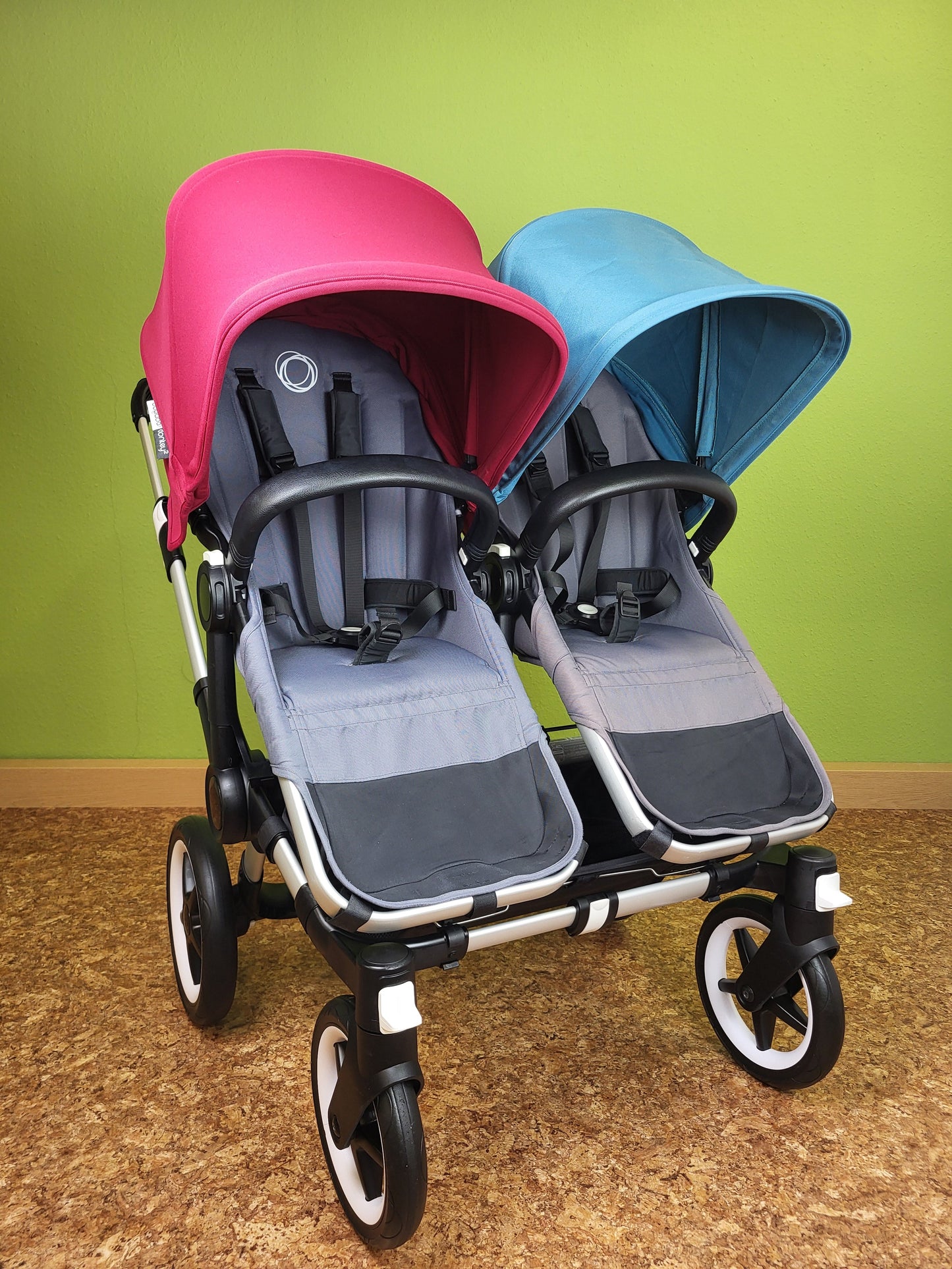 Bugaboo - Donkey 3 Twin Geschwisterwagen (sportsitze / Liegewanne) Inkl. Seitliche Gepäcktasche Kinderwagen 10