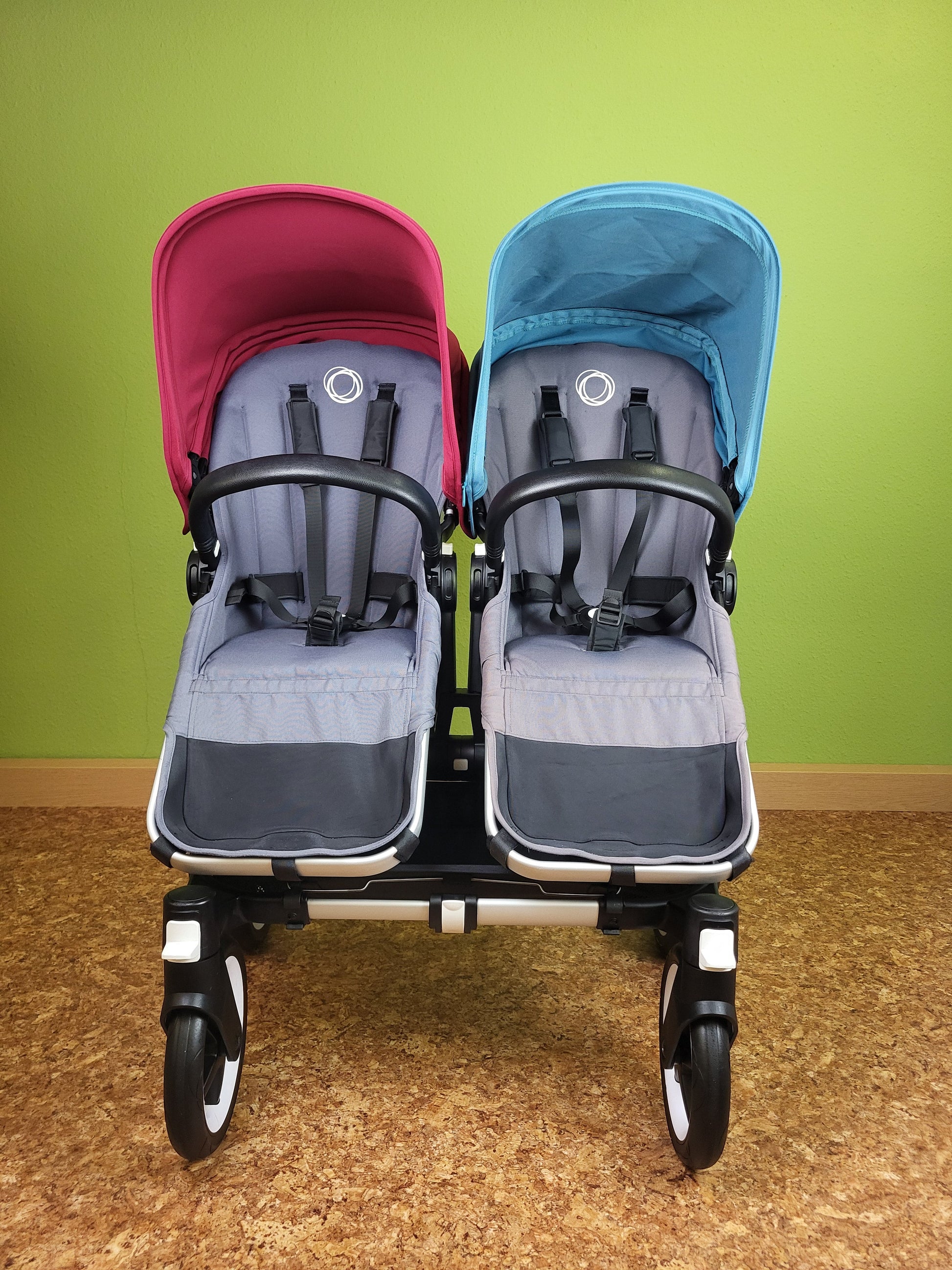 Bugaboo - Donkey 3 Twin Geschwisterwagen (sportsitze / Liegewanne) Inkl. Seitliche Gepäcktasche Kinderwagen 7