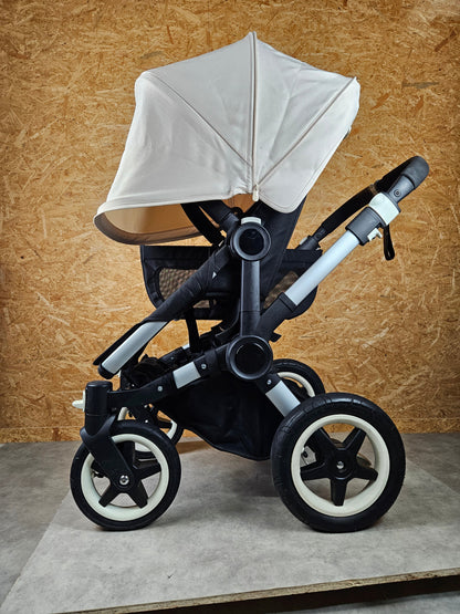 Bugaboo - Donkey Mono Kinderwagen (1 Liegewanne / 1 Sportsitz) Inkl. Seitliche Gepäcktasche - Weiß - in Gutem Zustand 5