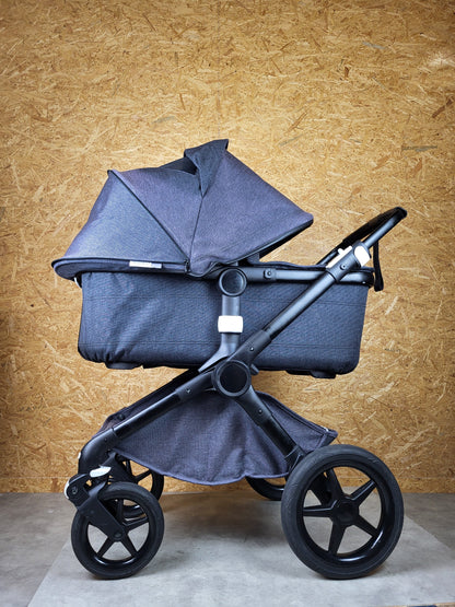 Bugaboo Fox 2 Kombikinderwagen - Sportsitz & Babywanne - Schwarz - in gutem Zustand