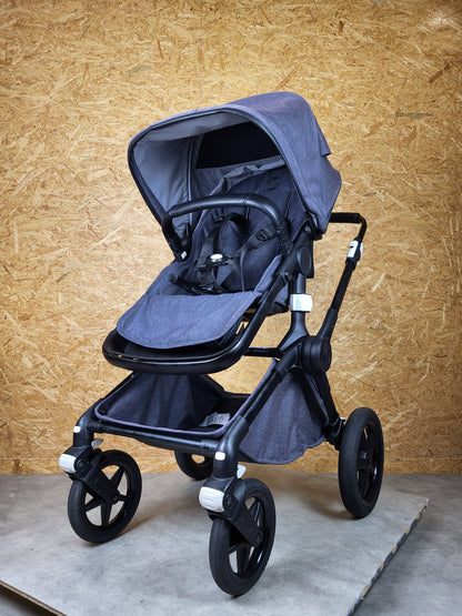 Bugaboo Fox 2 Kombikinderwagen - Sportsitz & Babywanne - Schwarz - in gutem Zustand