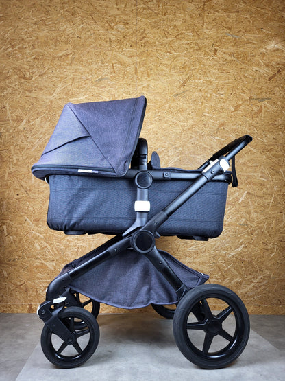 Bugaboo Fox 2 Kombikinderwagen - Sportsitz & Babywanne - Schwarz - in Gutem Zustand am Besten Kinderwagen 6 Kostenloser