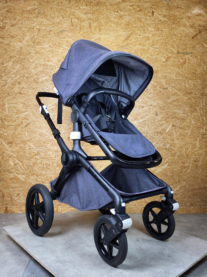 Bugaboo Fox 2 Kombikinderwagen - Sportsitz & Babywanne - Schwarz - in Gutem Zustand am Besten Kinderwagen 3 Kostenloser