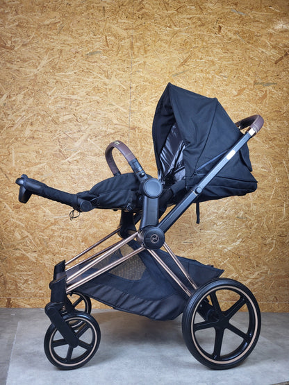 Cybex - Priam Kombikinderwagen (sportsitz) - Schwarz in Gutem Zustand am Besten Kinderwagen 5 Kostenloser Versand