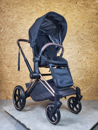 Cybex - Priam Kombikinderwagen (sportsitz) - Schwarz in Gutem Zustand am Besten Kinderwagen 2 Kostenloser Versand