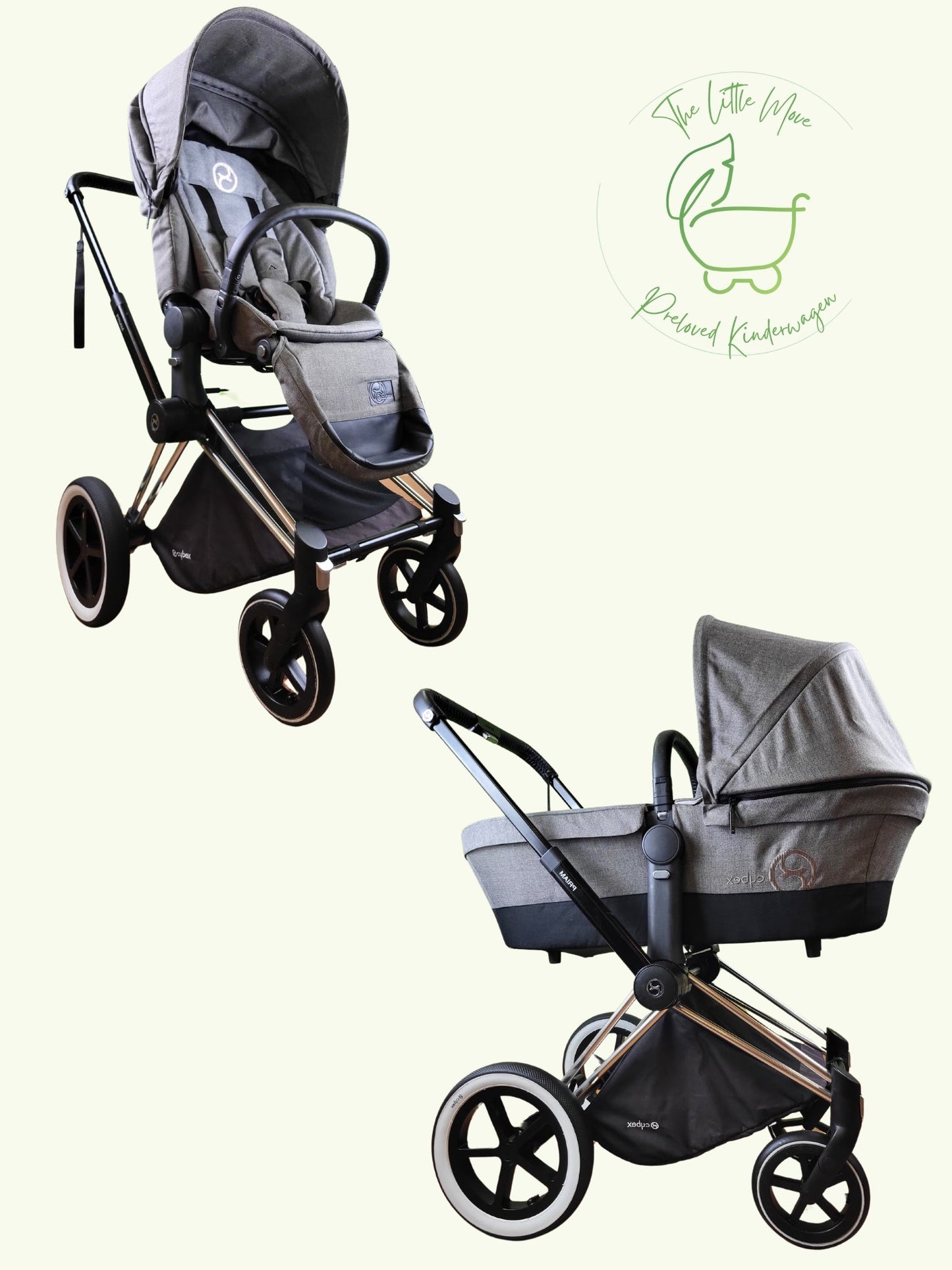 Cybex - Priam Kombikinderwagen Grau / Gut Kinderwagen 1