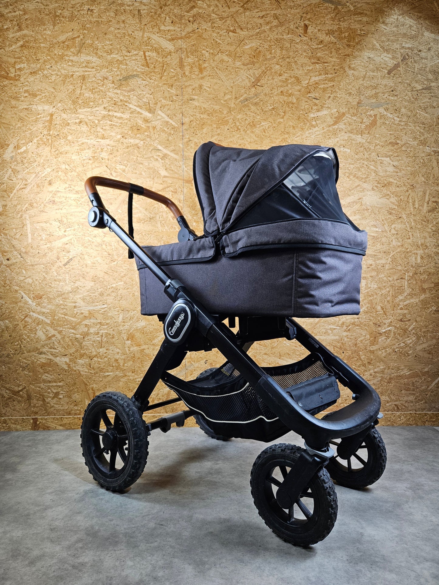 Emmaljunga - Nxt90 Flat Outdoor Kombikinderwagen (sportsitz & Babywanne) - Blau/grün in Gutem Zustand Kinderwagen 11