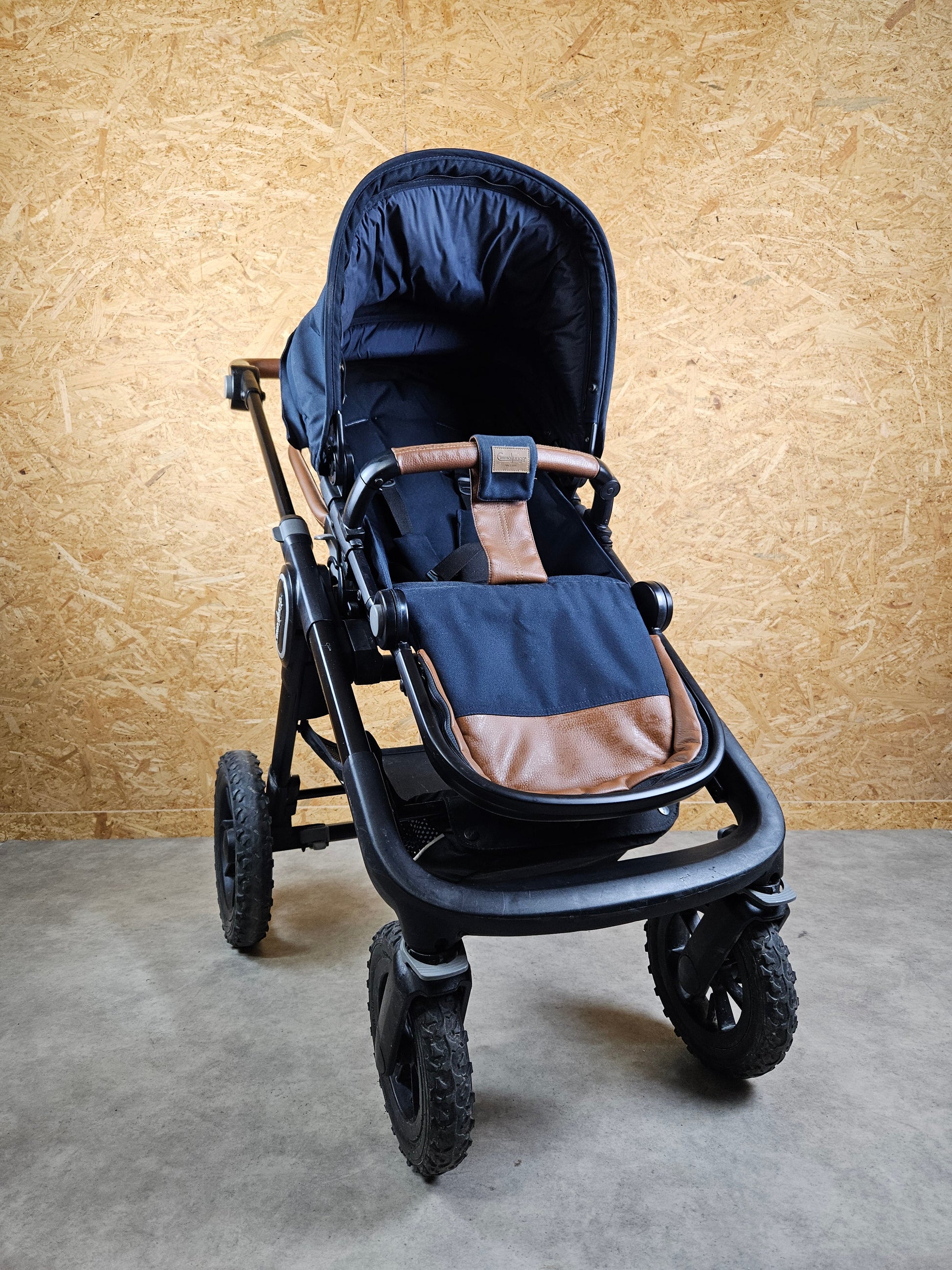 Emmaljunga - Nxt90 Flat Outdoor Kombikinderwagen (sportsitz & Babywanne) - Blau/grün in Gutem Zustand Kinderwagen 5