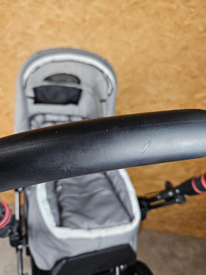 Hartan - Topline s Kombikinderwagen (babywanne und Sportsitz) - Grau in Gutem Zustand am Besten Kinderwagen 7