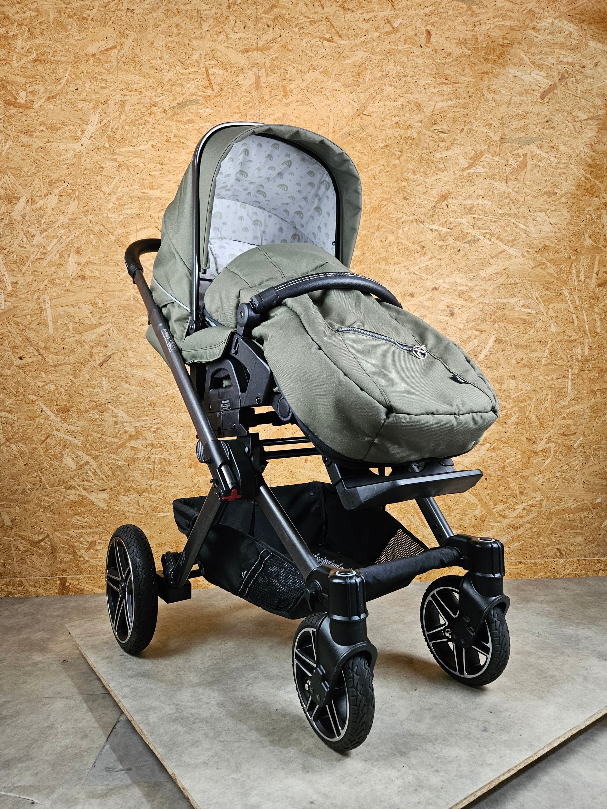 Hartan - Vip Gts Kombikinderwagen (babywanne und Sportsitz) - Grün 757 in sehr Gutem Zustand am Besten Kinderwagen 9