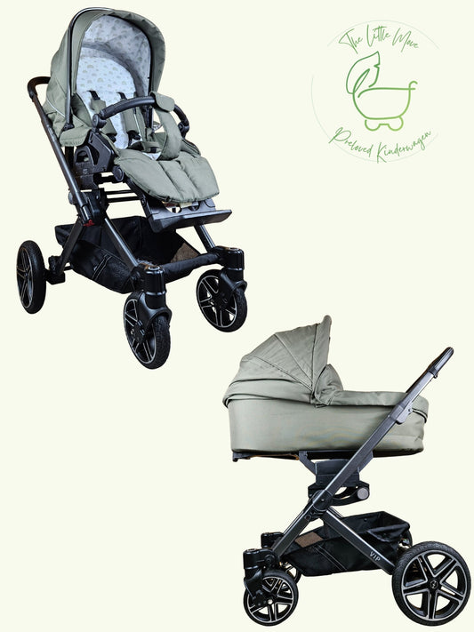 Hartan - Vip Gts Kombikinderwagen (babywanne und Sportsitz) - Grün 757 in sehr Gutem Zustand am Besten Kinderwagen 1