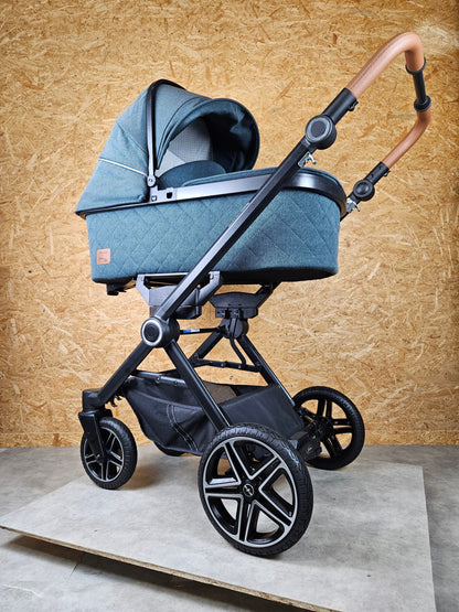 Hartan - Viva Gtr Kombikinderwagen (babywanne und Sportsitz) - Petrol wie Neu am Besten Kinderwagen 8 Kostenloser
