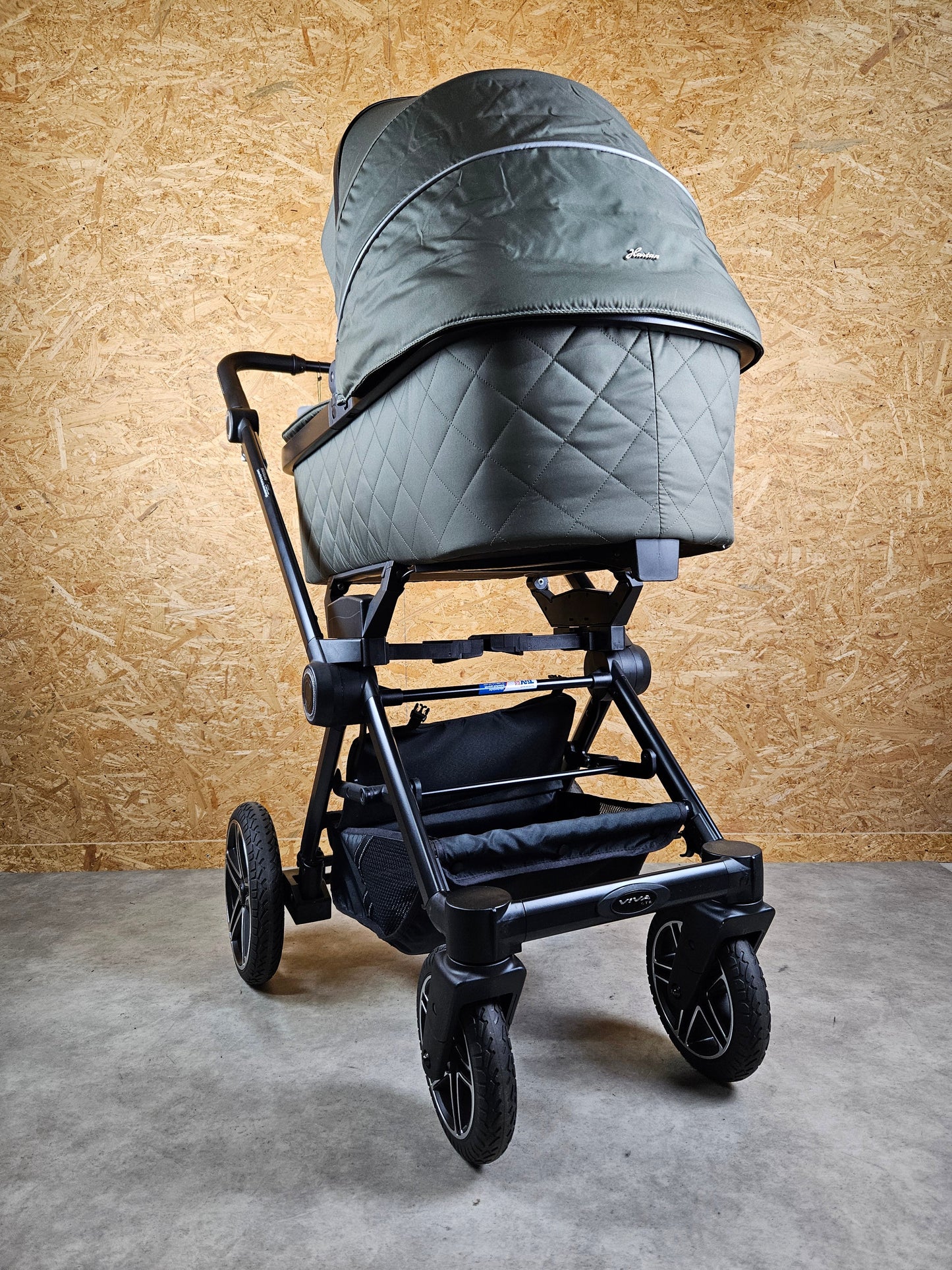 Hartan - Viva Kombikinderwagen (babywanne und Sportsitz) - Grau wie Neu - Inkl. Wickeltasche Fußsack Poussette 16