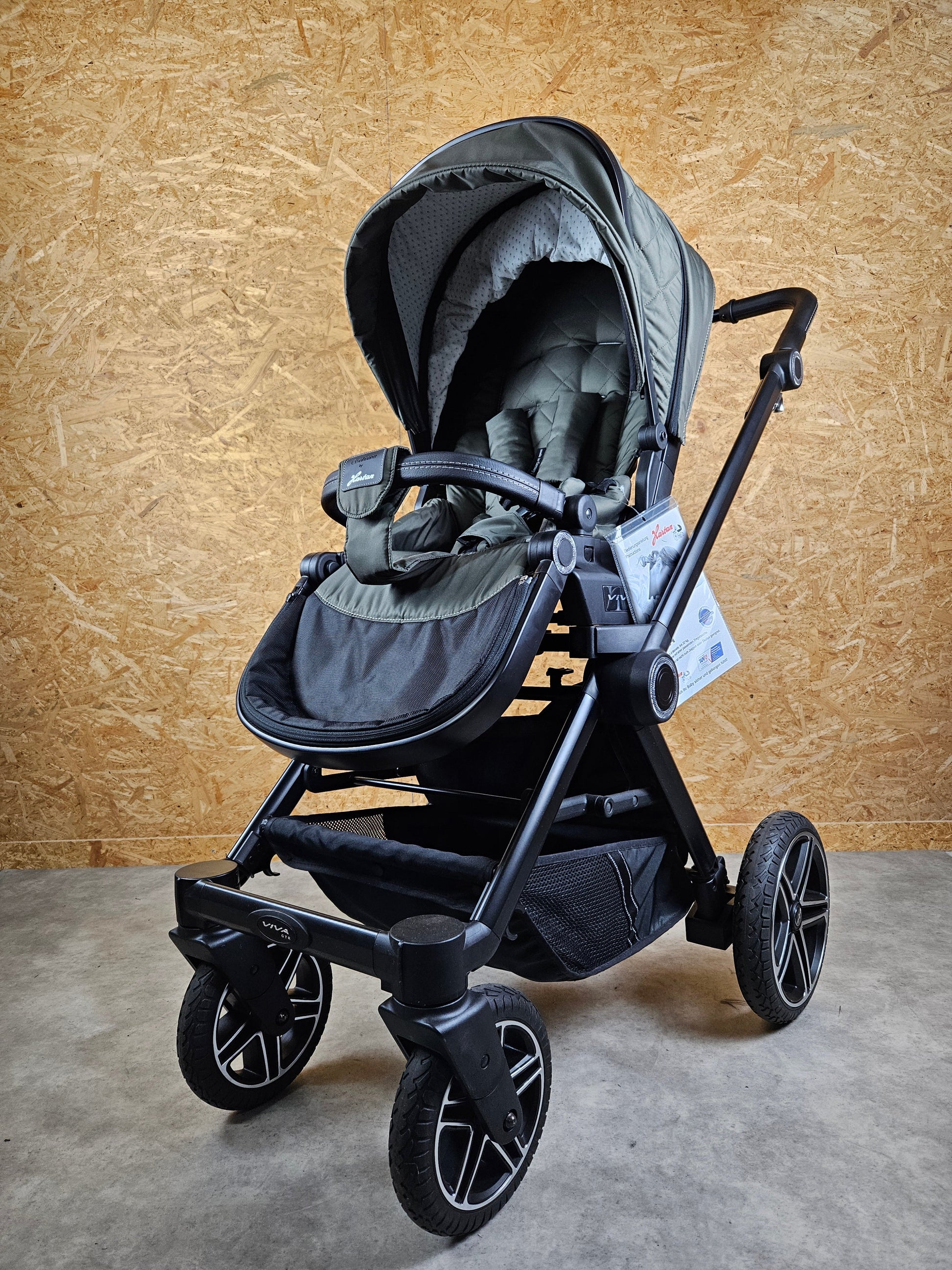 Hartan - Viva Kombikinderwagen (babywanne und Sportsitz) - Grau wie Neu - Inkl. Wickeltasche Fußsack Poussette 5
