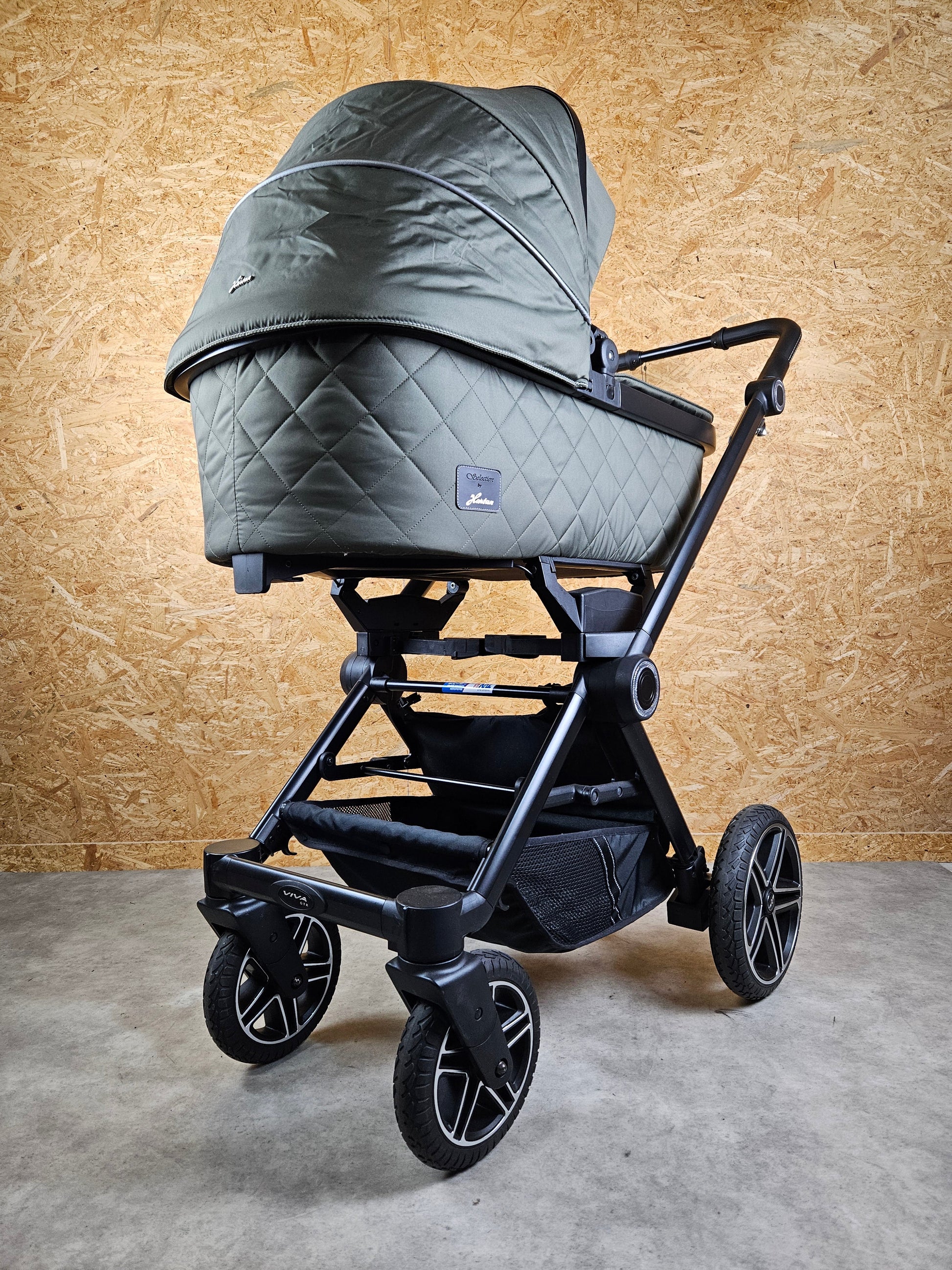 Hartan - Viva Kombikinderwagen (babywanne und Sportsitz) - Grau wie Neu - Inkl. Wickeltasche Fußsack Poussette 14