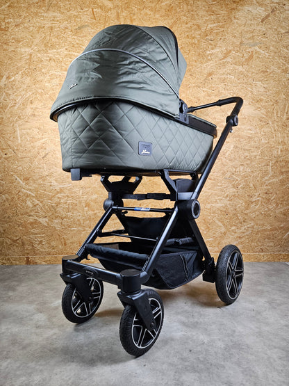 Hartan - Viva Kombikinderwagen (babywanne und Sportsitz) - Grau wie Neu - Inkl. Wickeltasche Fußsack Poussette 14