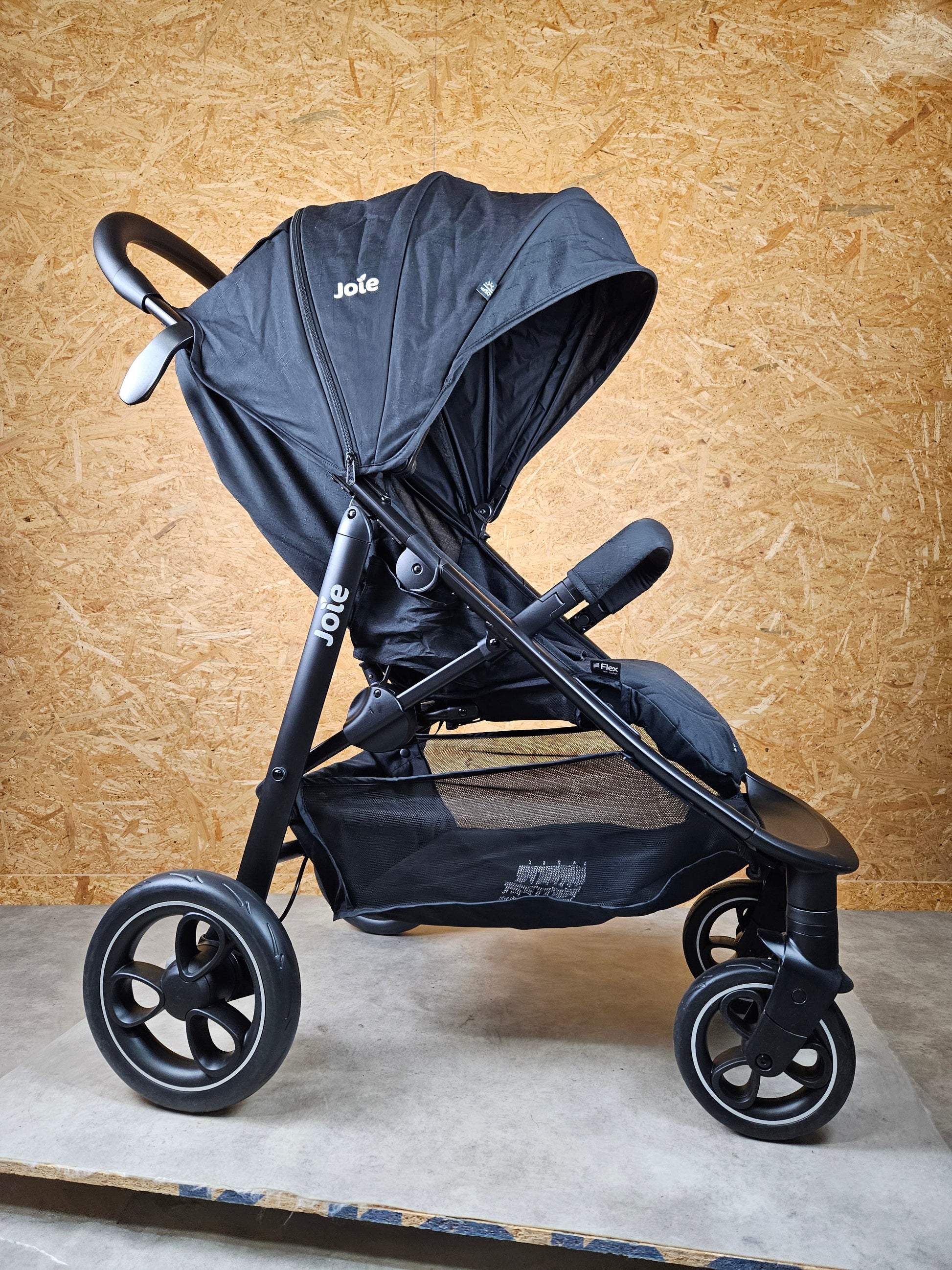 Joie Litetrax - Buggy Kinderwagen mit Ramble Babywanne und Schieberablagefach - Schwarz - wie Neu / sehr Gut 5