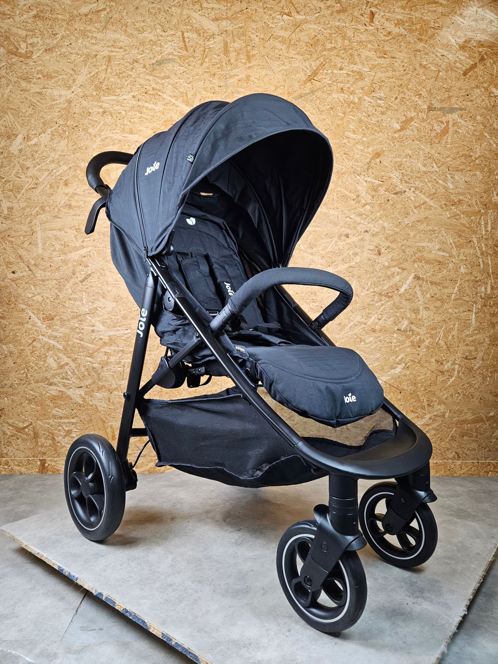Joie Litetrax - Buggy Kinderwagen mit Ramble Babywanne und Schieberablagefach - Schwarz - wie Neu / sehr Gut 3