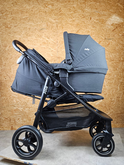 Joie Litetrax - Buggy Kinderwagen mit Ramble Babywanne und Schieberablagefach - Schwarz - wie Neu / sehr Gut 11