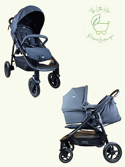Joie Litetrax - Buggy Kinderwagen mit Ramble Babywanne und Schieberablagefach - Schwarz - wie Neu / sehr Gut 1