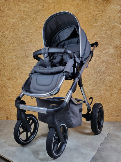 Moon - Scala - Kombikinderwagen (liegewanne und Sportsitz) - Grau in Gutem Zustand am Besten Kinderwagen 3 Kostenloser