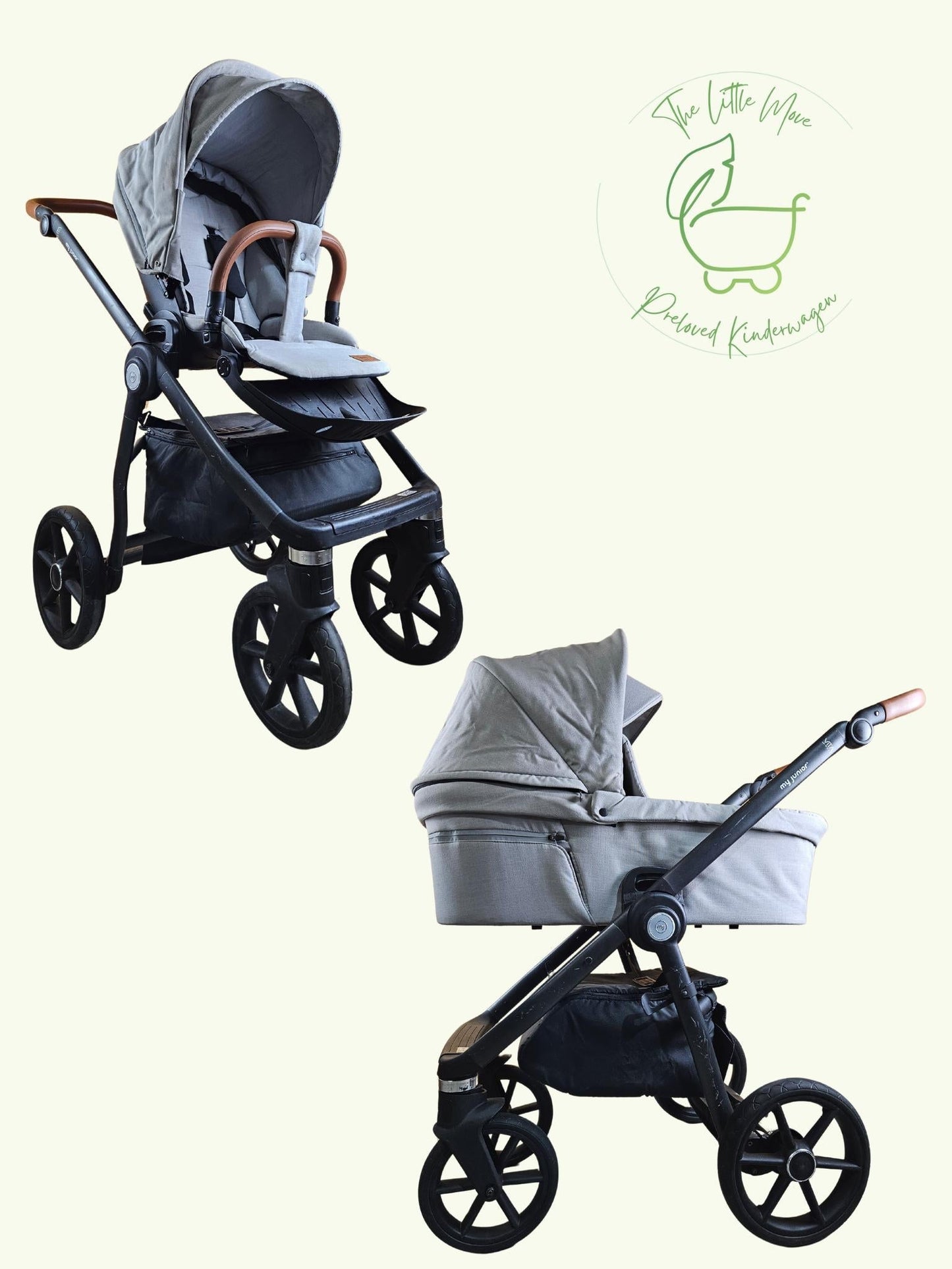 My Junior Vita Hope - Kombikinderwagen (sportsitz und Babywanne) - Grau in Gutem Zustand Kinderwagen 1