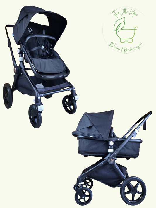 Bugaboo Lynx - All Black Kombikinderwagen (Liegewanne und Sportsitz) - Schwarz in sehr gutem Zustand